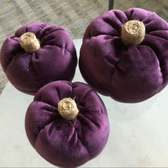 Homemade Sweater Pumpkins in Purple. - Picture 4 of 4